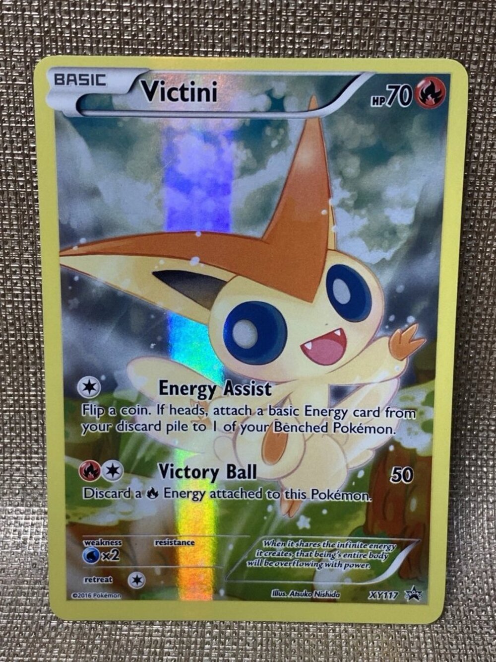 Pokemon Victini XY117 Black Star Promo Holo Card
